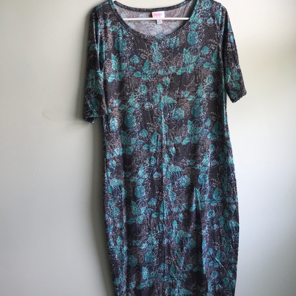 LuLaRoe Julia Dress, Large